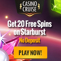 20 Free Spins on Starburst at Casino Cruise