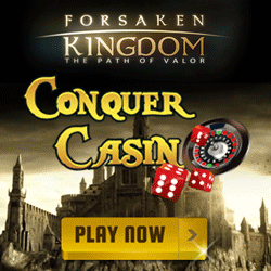 60 Free Spins on Forsaken Kingdom at Conquer Casino