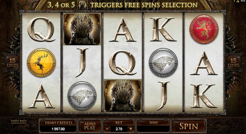 Game of Thrones 243 Ways to Win Slot Review by Microgaming Screenshot