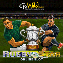 28 Free Spins on Rugby Star Slot at GoWild Casino