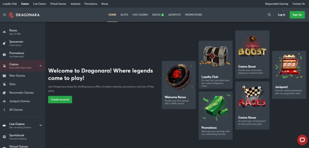 Dragonara Casino review by YourFreeSpins