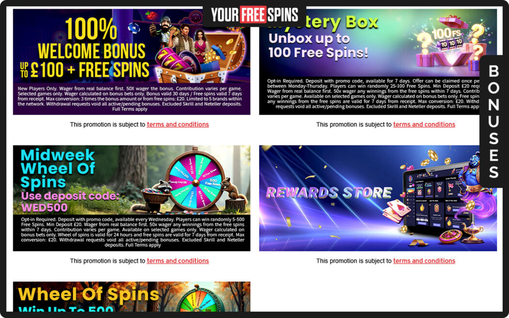 Fruity King , bonus screen that highlights daily drop bonus prizes and random rewards