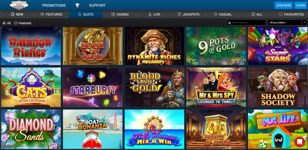 jackpot paradise casino slot games