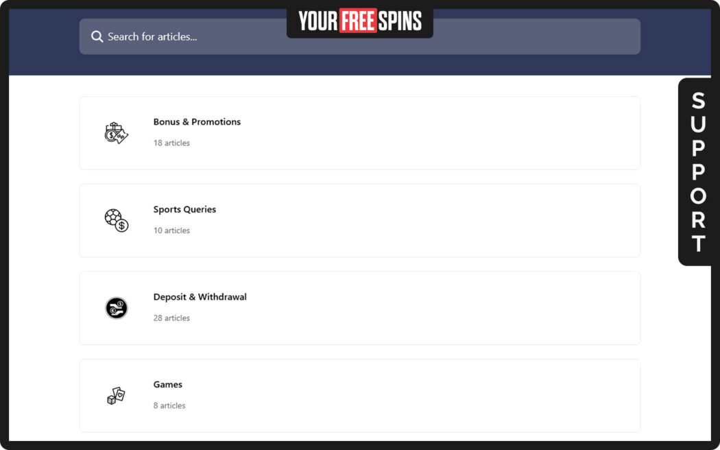 Monster Casino , support page highlighting a dedicated complaints procedure handled by support supervisors